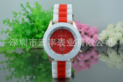 爆款 速賣通雙色新款冰淇淋合金硅膠 日內(nèi)瓦手表廠家直批地攤貨源_日用百貨_列表網(wǎng)